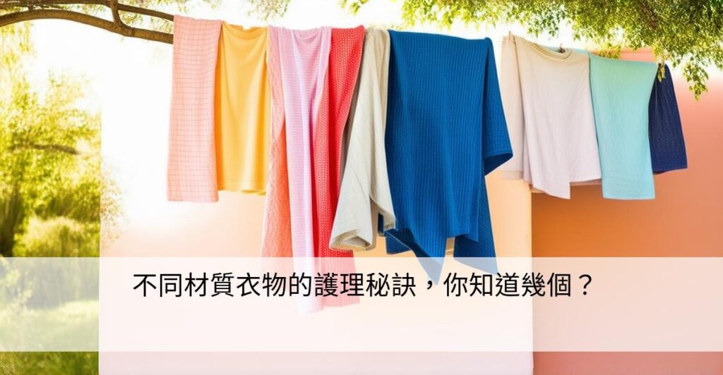 不同材質衣物的護理秘訣，你知道幾個？ – 衣物守護者